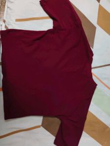 Burgundy Graphic Tee