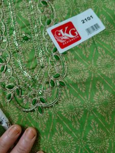 Designer Glace Cotton Suit