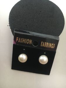 92.5 Real pearl Stud Earrings