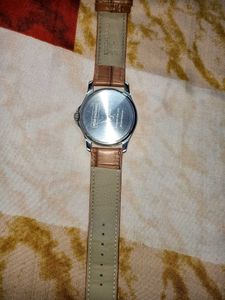 Peter England Brown Leather Watch