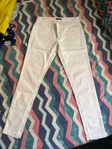 White Straight Leg Jeans