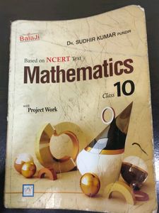 MATHS BOOK CLASS 10TH BY DR. SUDHIR KUMAR