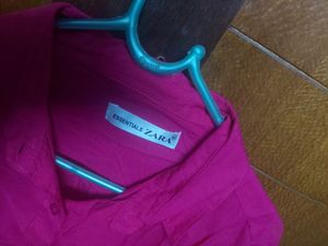 Stunning Zara Bright Pink Shirt