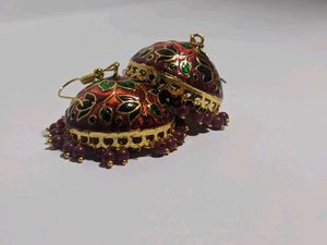 New Big Size Meenakari Jhumkas Rs 199 Each Pair