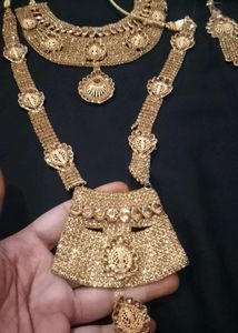 Elegant Gold-Tone Bridal Jewelry Set