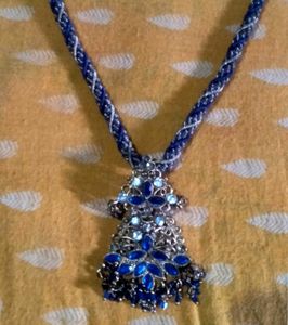 Blue &amp; Necklace &amp; Red Earing &amp; Ring 💍