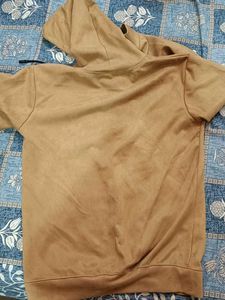 Brown Graphic Print Hoodie