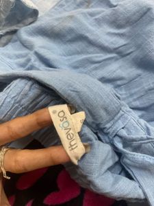 Premium cotton Blue Kurta Set