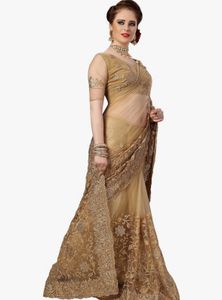 Nivah Fashion Women&#39;s Net Embroidery Stone Work Sa