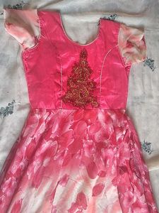 Floral Pink Girls Dress