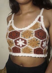 Festive Crochet Top