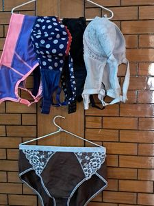 Combo Of  Five  Imported Fabric Bra