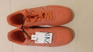 Zara Orange Sneakers - New with Tags!