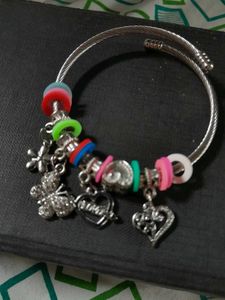 Charm Bracelet with Butterfly &amp; Heart Charms
