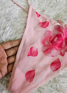 Floral Pink Thong