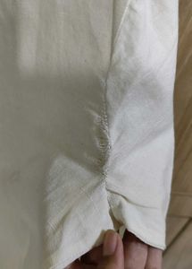 Zara Off White Embellished Top