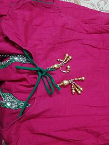 Round Kurta With Leggings Set