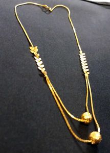 Double Layered Golden Metal Chain