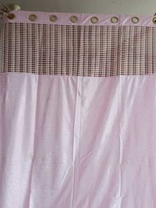 Pink & Brown Shower Curtain