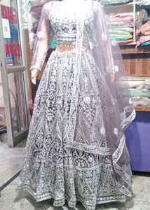 Heavy Embroidery Work Lehenga
