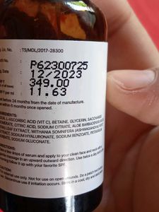 Underated L-Ascorbic Acid 10%, Betaine 3% Serum