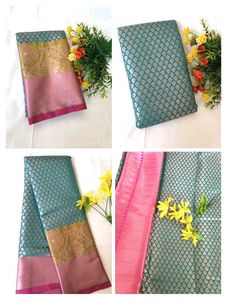 Semi Banarasi Brocade Silk Saree