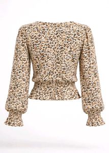 Leopard Print Long Sleeve Top🖤