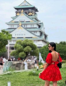 Red Floral Mini Dress