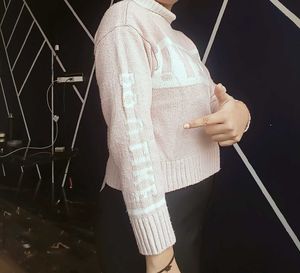Cute Pink Knit Sweater