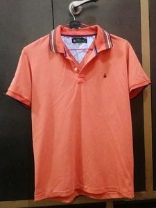 Benetton Polo Shirt - Salmon