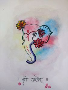 Lord Ganesha Painting
