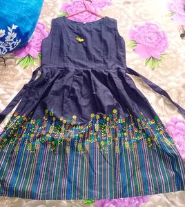 Navy Blue Midi Frock