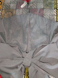 Grey Top with Bell Sleeves