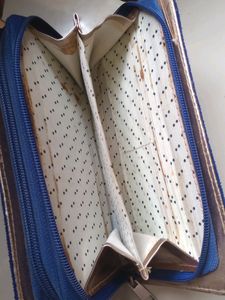 Blue Velvet Clutch Wallet