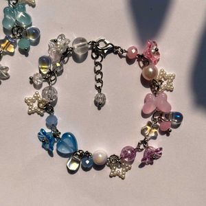 ₊˚⊹౨ handmade beaded ombre cluster bracelets ৎ ₊˚⊹