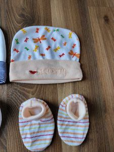 Baby Cap &amp; Bootie Set