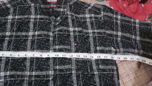 Black &amp; White Plaid Flannel