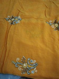 Saree With Heavy Embroidery