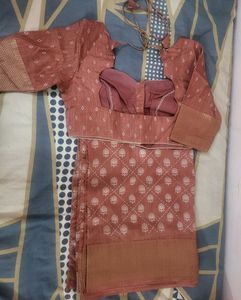 Elegant Brick color Saree