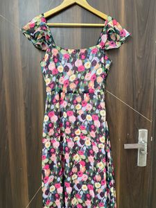 Pink Floral Maxi Dress
