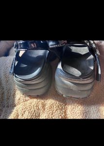 Cute Korean Black platform  Sandals