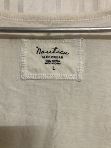 Nautica White &amp; Black Mini Dress