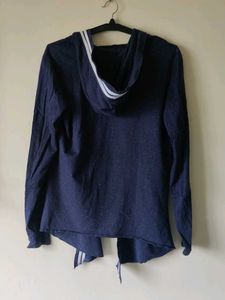 Men&#39;s Stylish Blue Open Cardigan Hoodie