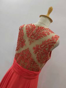 Elegant Coral Formal Gown