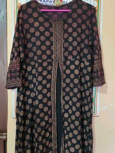 Elegant Floral Print Kurta