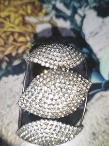 Sparkling Rhinestone Statement Bracelet