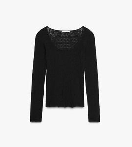 NEW Zara lace stretchable long sleeve top M-L