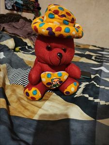 Red Teddy Bear with Hat