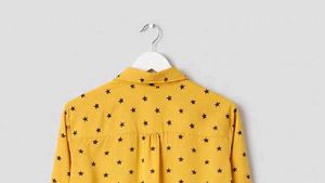 Starry Mustard Button-Down