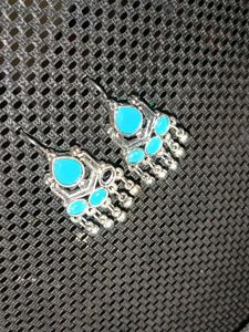 Turquoise Stone Dangle Earrings